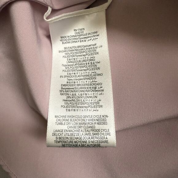 BCBGMAXAZRIA Embroidered Tulle Mini HoCo Dress 0 Lavender Mist NEW $398 - Picture 10 of 11